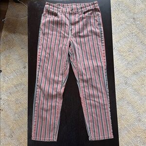 American eagle outfitters straight vertical stripe stretch pants